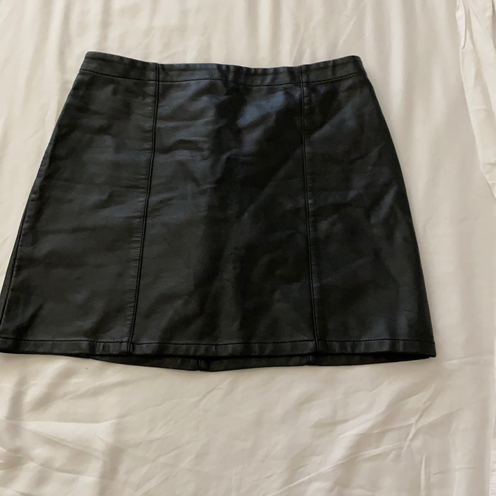 Leather Mini Skirt